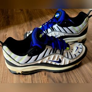 Nike Air Max 98 #640744-103 Sprite 2018 Blue White Men's Shoes Size 8.5